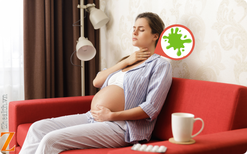 Cách làm tan đờm trong cổ họng cho bà bầu an toàn