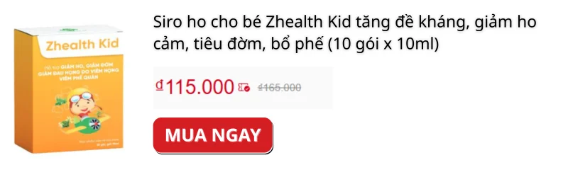 Mua siro ho zhealth kid