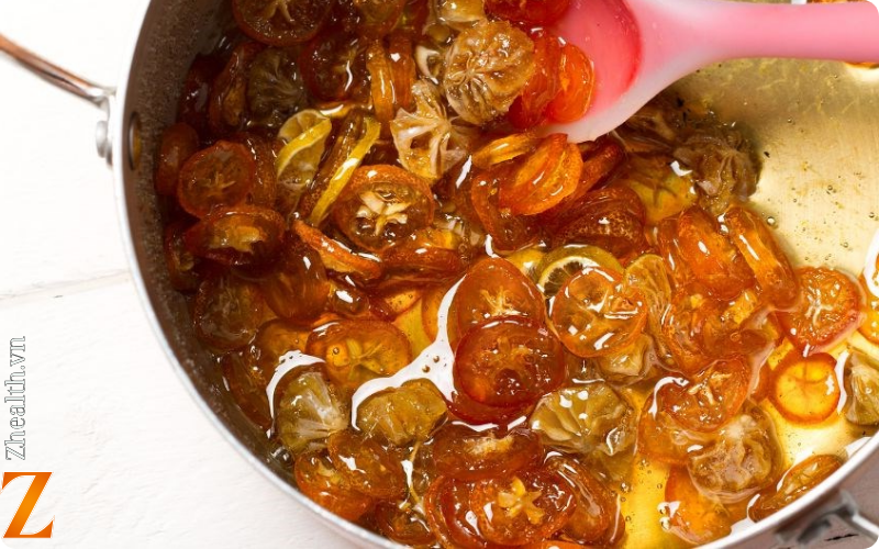Quất hấp mật ong trị ho đờm cho bé 3 tuổi