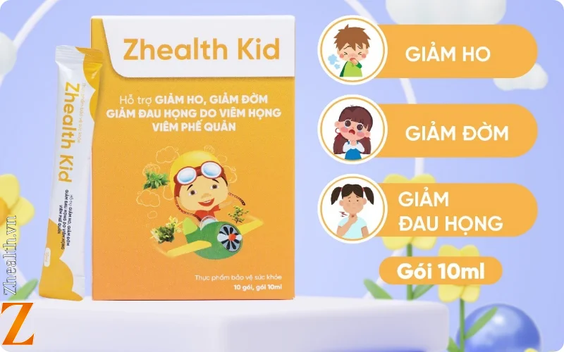 Sản phẩm Zhealth Kid - Thuốc giảm ho ban đêm cho trẻ an toàn hiệu quả